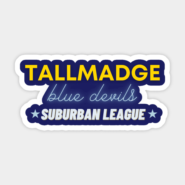 Tallmadge Blue Devils Pride Sticker by South Richfield